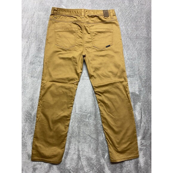 Prana Breathe Men’s Slim Fit Khaki Pants Size 35x30 - Picture 2 of 8
